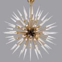 Loft Industry Modern - Lance Sun Gold Chandelier